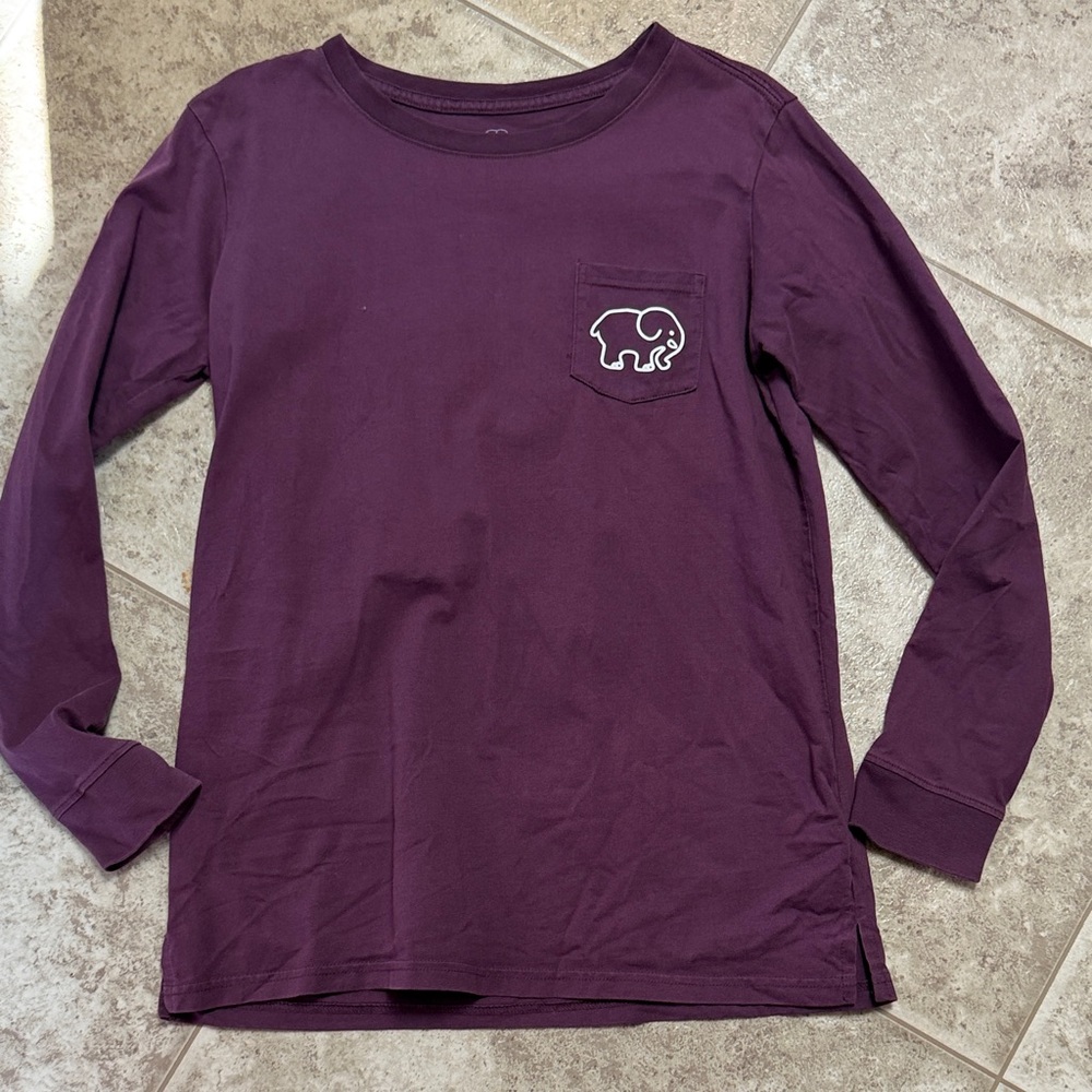 Ivory Ella woman’s Long Sleeve Shirt in Deep Purple